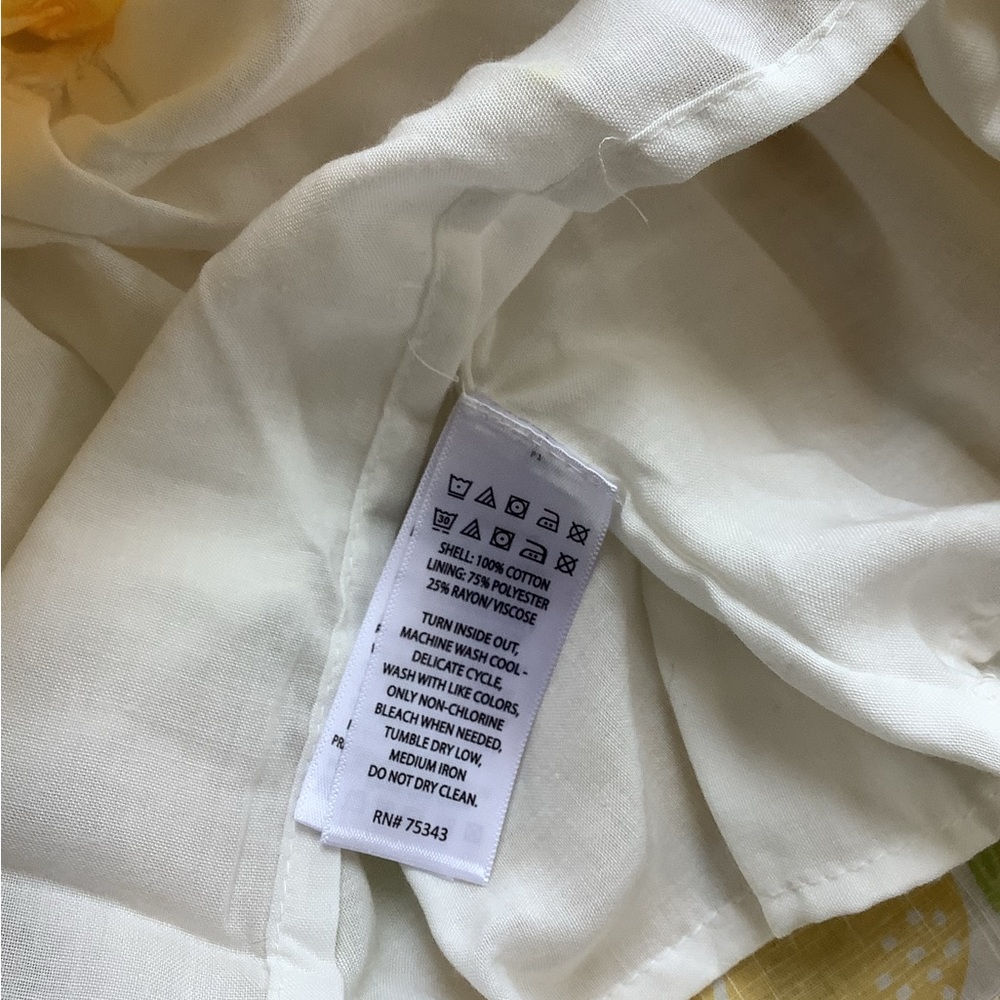 NWT Adorable Cynthia Rowley Lemon Dress Yellow Green Scalloped Lace - Picture 4 of 9